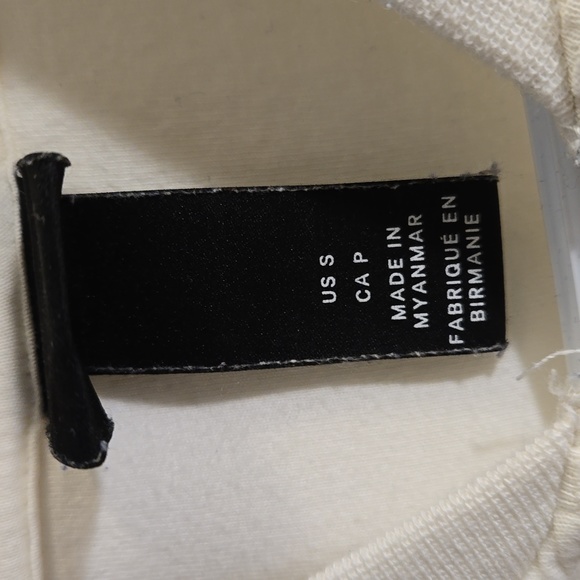 H&M mens white zip up sweater - Picture 3 of 3